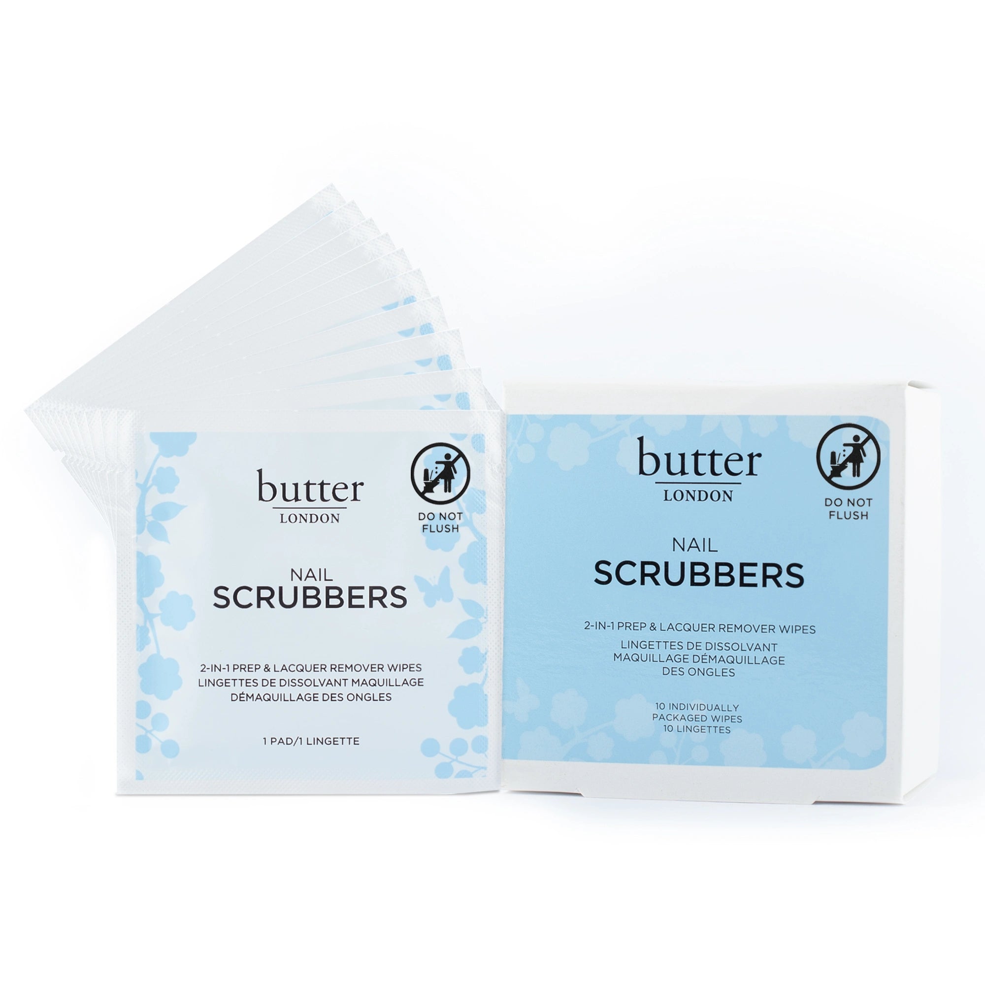 Nail Scrubbers™ 2-in-1 Nail Prep & Lacquer Remover Wipes
