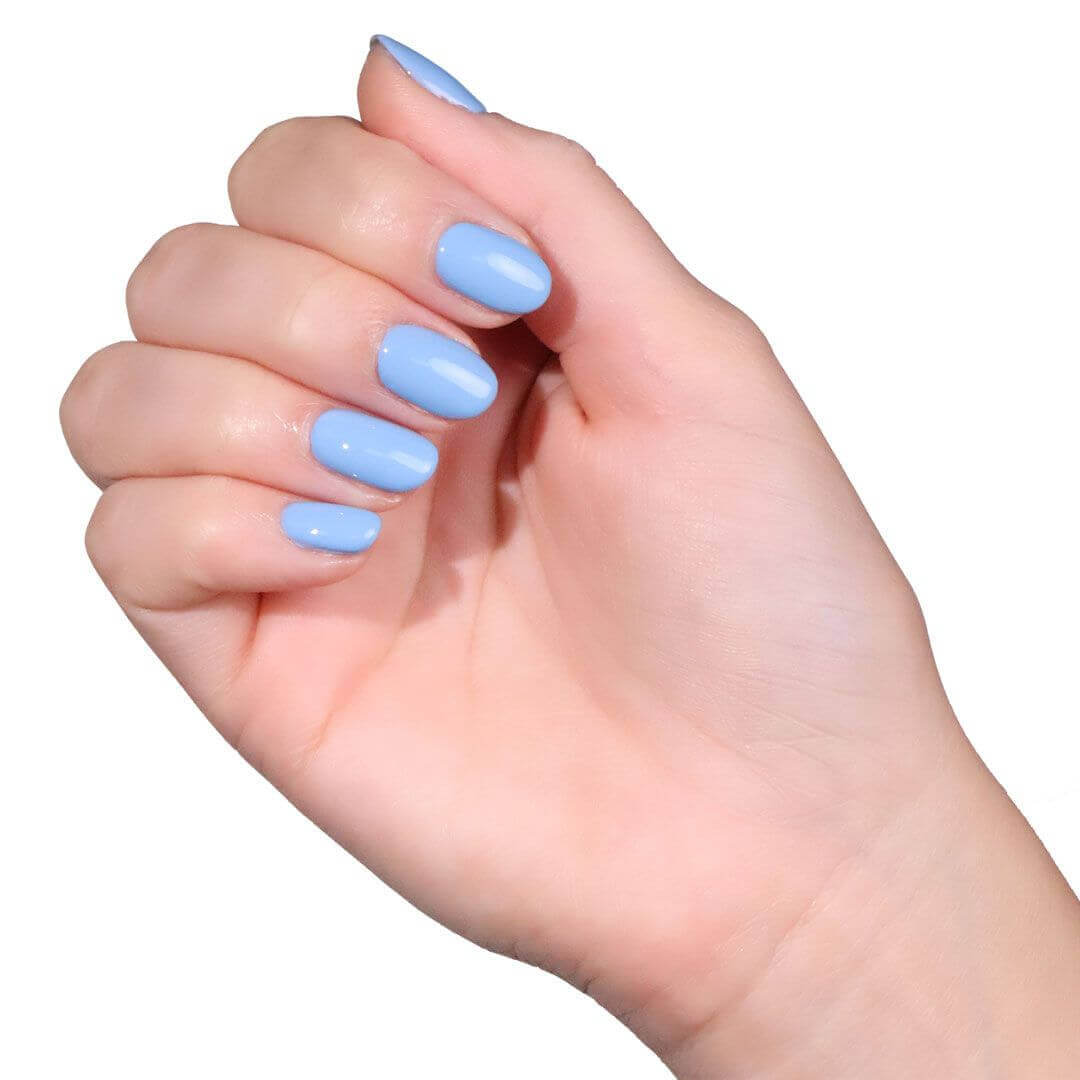 Waterloo Blue Mini Patent Shine 10X Nail Lacquer - butterlondon-shop