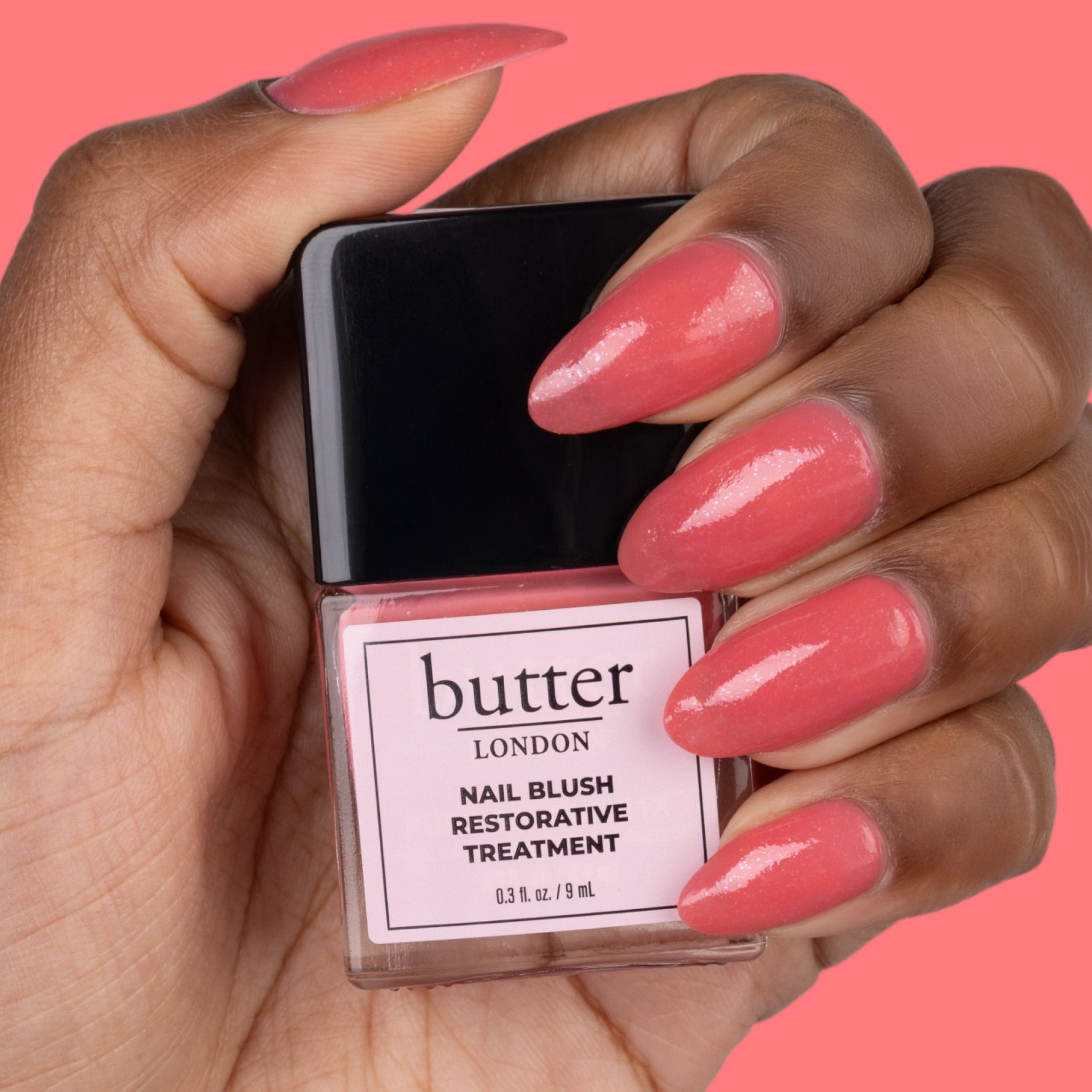 Nail Blush Silo with hand 