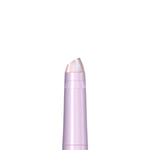 Lilac lip glaze tube with a pearlescent iridescent cap