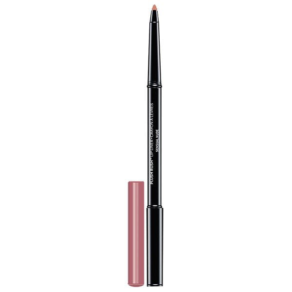 Sensual Nude lip liner pencil with built in brush in black and pink packaging shown vertically