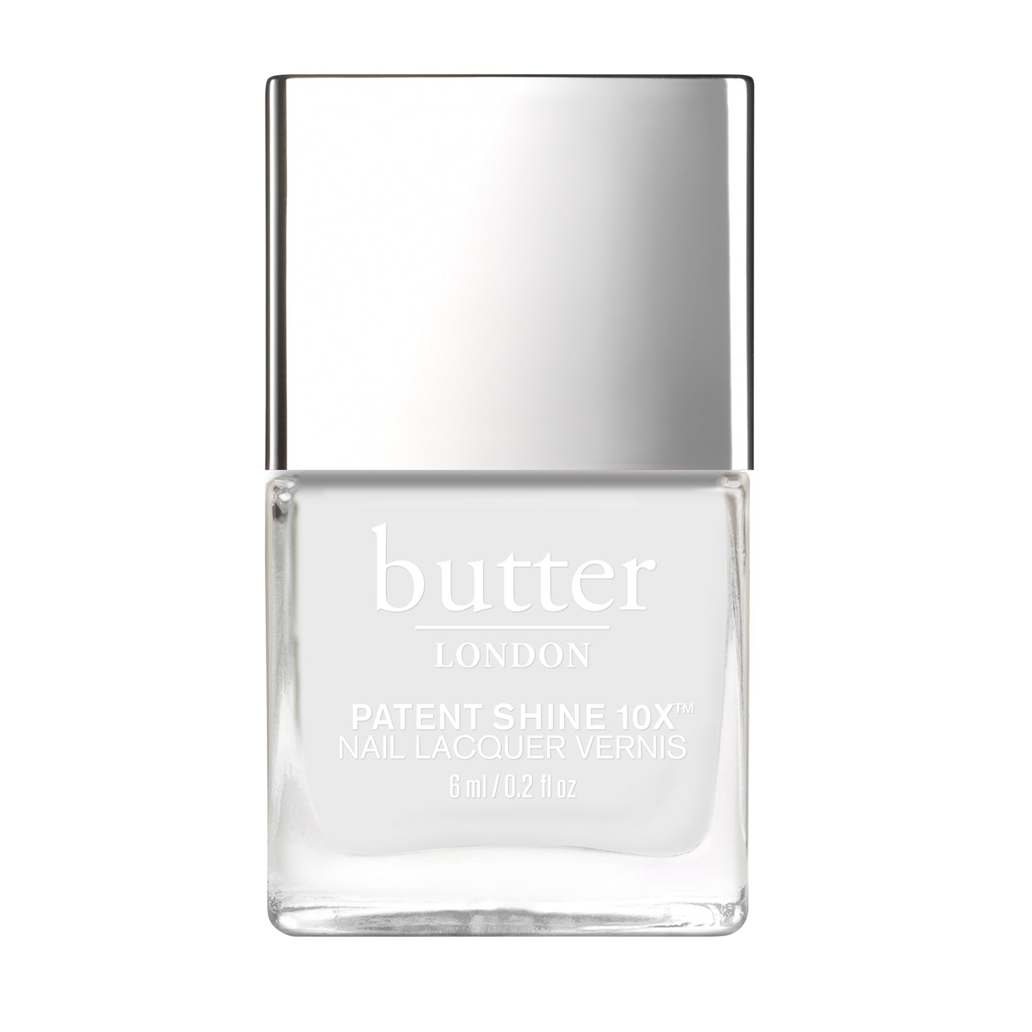 PS10X in Cotton Buds - White nail polish  bottle against white background