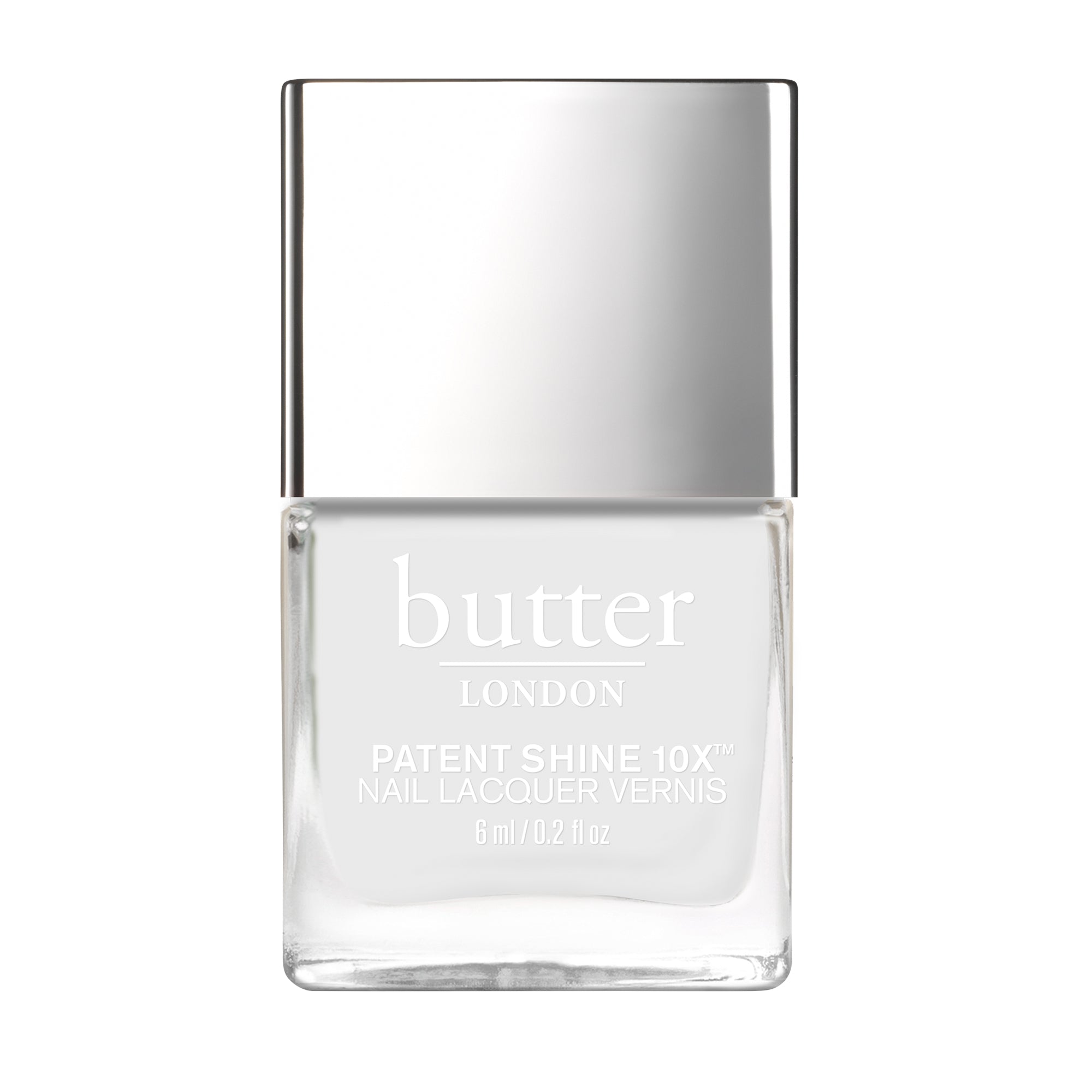 PS10X in Cotton Buds - White nail polish  bottle against white background
