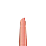 Close up of peach Rose Dust Glazen Lip Glaze bullet tip with shimmering finish