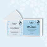 Butter LONDON Nail Scrubbers - Packaging on a light blue background