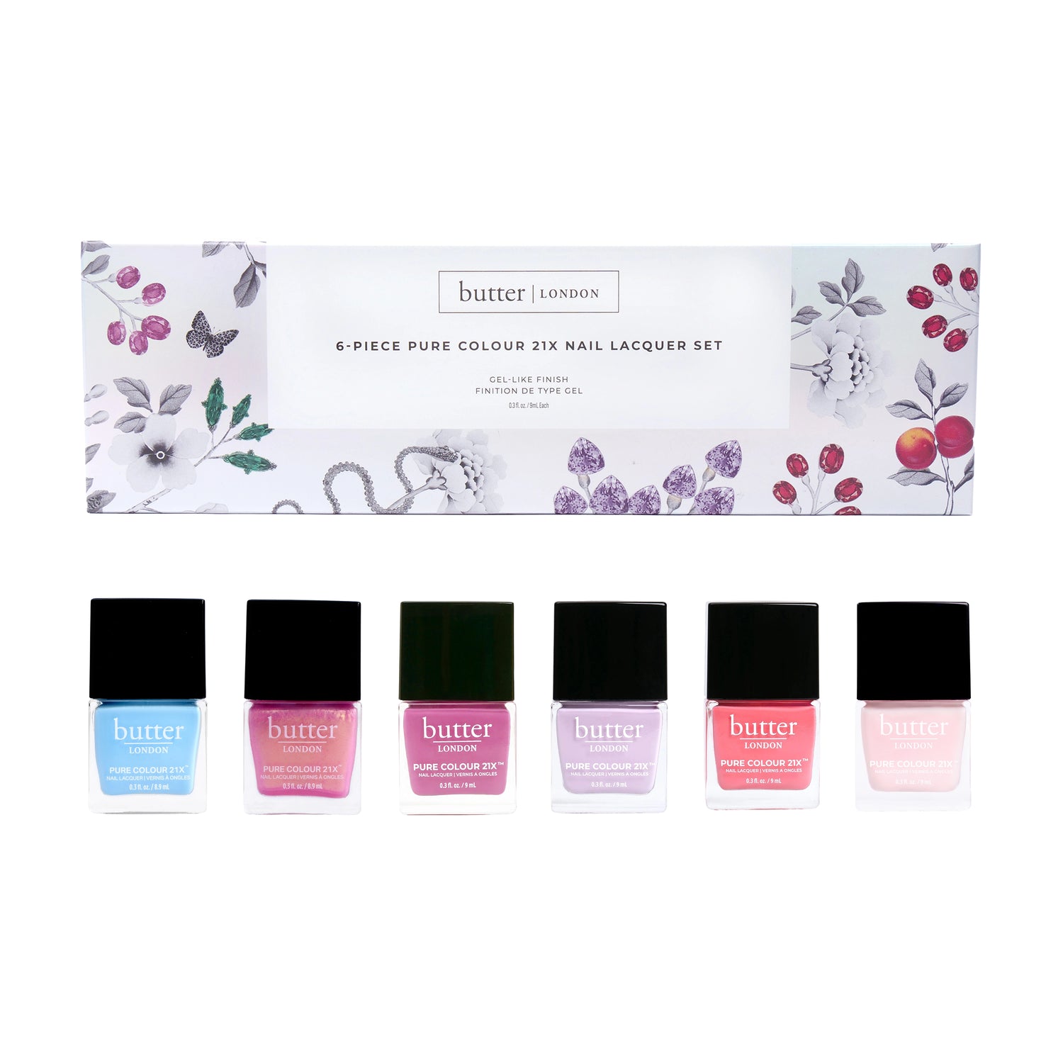 Summertime Vibes 6-Piece Pure Colour 21X Nail Lacquer Set
