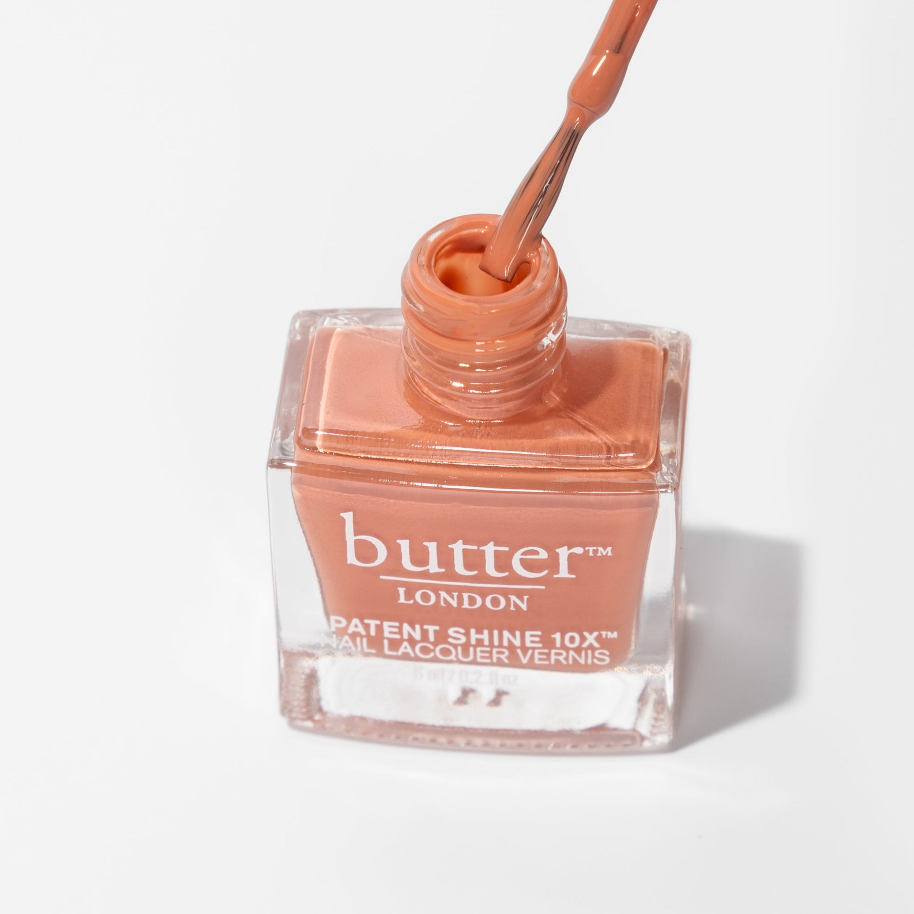 Patent Shine 10X Nail Lacquer - Blushing Terracotta, 0.2 Fl Oz - butter LONDONNail Polish