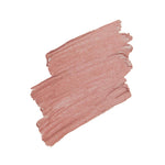 Soft pink lip color swatch brushed on a white background