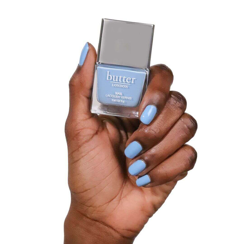 Waterloo Blue Patent Shine 10X Nail Lacquer - butterlondon-shop